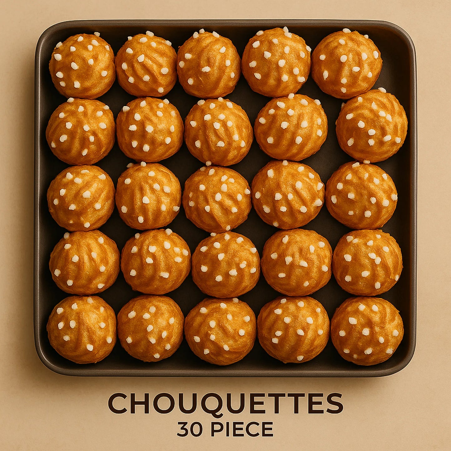 Chouquettes – Big Tray of 30 | Saveurs de Paris