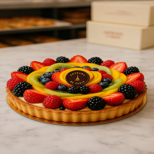 Mixed Fruit Tart with Vanilla Custard – Saveur de Paris